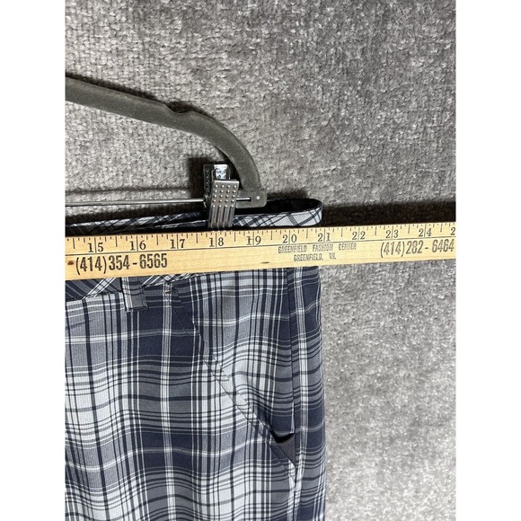 Fila Sport Golf Bermuda Shorts Mens Size‎ 40 Stretch Gray Plaid Pockets - Picture 9 of 11